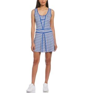 NWOT ORIGINAL PENGUIN Womens Geo Sleeveless Parrot Printed Golf Tennis Dress - S